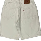 Levis Denim Shorts - 34W 10L White Cotton