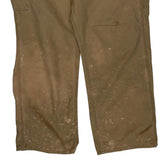 Carhartt Double Knee Carpenter Trousers - 38W 30L Khaki Cotton
