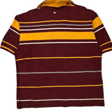 The Banks Ecko Unltd Striped Rugby Shirt - XL Burgundy Cotton