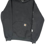 Carhartt Spellout Hoodie - Small Black Cotton