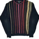 Unbranded Striped Sweater - XL Black Cotton