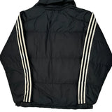 Adidas Striped Puffer - Small Black Polyester