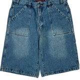 Reserve Denim Shorts - 34W 11L Blue Cotton