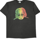 Jerry Garcia Hanes Single Stitch T-Shirt - XL Black Cotton Blend