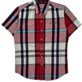 True Religion Checked Short Sleeve Shirt - Medium Multicoloured Cotton