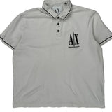 Armani Exchange Polo Shirt - XL White Cotton