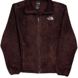 The North Face Fleece Jacket - Medium Burgundy Polyester