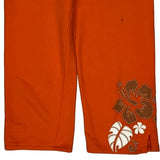 Chase Authentics Floral Sport Shorts - Small Orange Cotton Blend