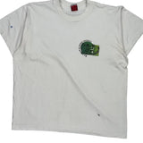 To Back Single Stitch T-Shirt - XL White Cotton Blend