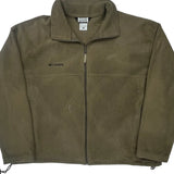 Columbia Fleece Jacket - 2XL Khaki Polyester