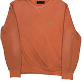 Polo By Ralph Lauren Sweatshirt - Large Orange Cotton