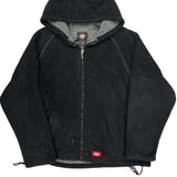 Dickies Full Zip Hoodie Fleece - Large Black Polyester