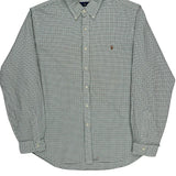 Ralph Lauren Checked Shirt - XL Green Cotton