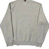 Tommy Hilfiger Spellout Sweatshirt - XL Cream Cotton