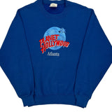 Atlanta Planet Hollywood Graphic Sweatshirt - Medium Blue Cotton Blend