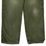 Carhartt B151 Olv Carpenter Pants - 35W 33L Green Cotton