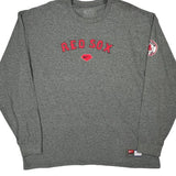 Red Sox Nike Mlb Long Sleeve T-Shirt - 2XL Grey Cotton Blend