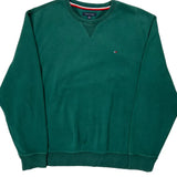Tommy Hilfiger Sweatshirt - 2XL Green Cotton