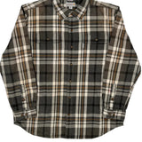 Carhartt Checked Flannel Shirt - XL Grey Cotton
