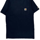 Carhartt T-Shirt - Small Navy Cotton