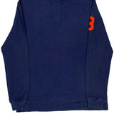 Number 3 On Sleeve Polo By Ralph Lauren Graphic Long Sleeve Polo Shirt - XL Orange Cotton