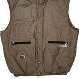 Made In USA The North Face Football Gilet - XL Brown Polyester