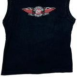 Laughlin Run 20Th Anniversary Harley Davidson Graphic Vest - Small Black Cotton