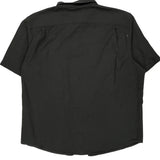 Wrangler Short Sleeve Shirt - XL Black Cotton Blend
