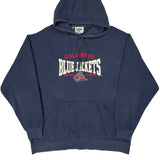Columbus Blue Jackets Lee Sport College Hoodie - XL Blue Cotton Blend