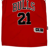 Chicago Bulls Adidas #21 Butler Jersey - Medium Red Polyester