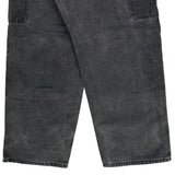 90S Made In USA Carhartt Double Knee Carpenter Pants - 35W 28L Gray Cotton