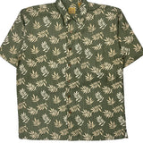 Jos. A. Bank Hawaiian Shirt - Large Beige Silk
