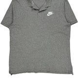 Nike Polo Shirt - XL Grey Cotton