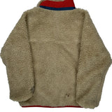 Age 5-6 Patagonia Contrast Stitch Fleece - XS Cream Polyester