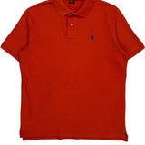 Polo By Ralph Lauren Polo Shirt - Small Orange Cotton