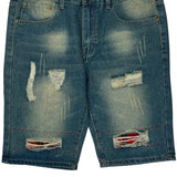 Unbranded Denim Shorts - 34W 11L Blue Denim