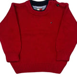 Age 12-18 Months Tommy Hilfiger Sweatshirt - 3XS Red Cotton
