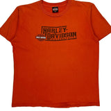 Appleton Wisconsin Harley Davidson Graphic T-Shirt - XL Orange Cotton