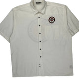 Dealer Meeting 1996 San Antonio Harley Davidson Graphic Short Sleeve Shirt - XL White Cotton