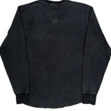 Carhartt Spellout Long Sleeve T-Shirt - Medium Black Cotton