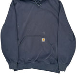 Carhartt Hoodie - Large Navy Cotton