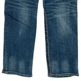 Silver Contrast Stitch Jeans - 34W 27L Light Wash Cotton