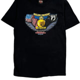 Harley Davidson Graphic T-Shirt - Large Black Cotton