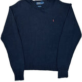 Polo By Ralph Lauren Sweater - XL Navy Cotton