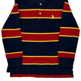 Age 3 Polo By Ralph Lauren Striped Polo Shirt - 2XS Navy Cotton