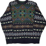 Made In USA Chaps Ralph Lauren Sweater - Large Multicoloured Cotton