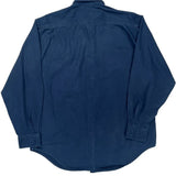 Tigger Embroidery Disney Cartoon Shirt - Medium Blue Cotton