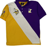 Minnesota Vikings Nfl Football Polo Shirt - Large Multicoloured Cotton