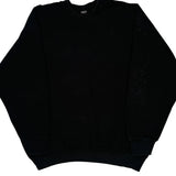 90S Blank Unbranded Sweatshirt - XL Black Cotton