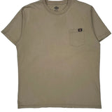 Dickies T-Shirt - 2XL Beige Cotton